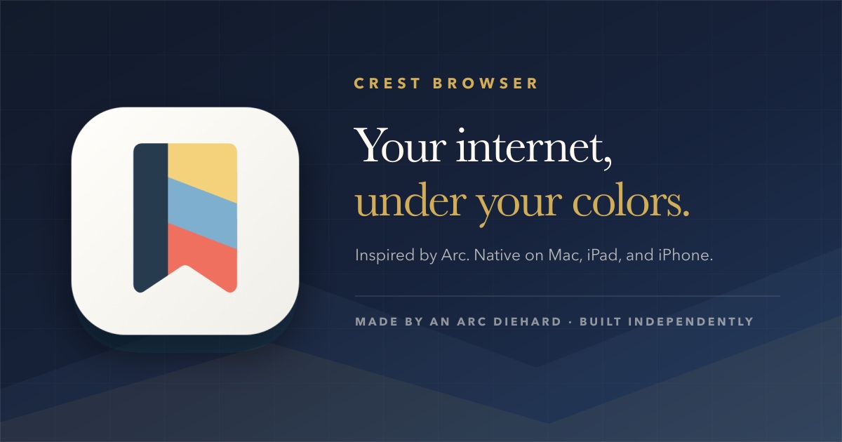 Crest – en Arc-inspirert åpen kildekode-nettleser for Mac