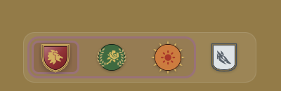 The Space picker with an outline around Work, Client A and Client B, and Personal on its own